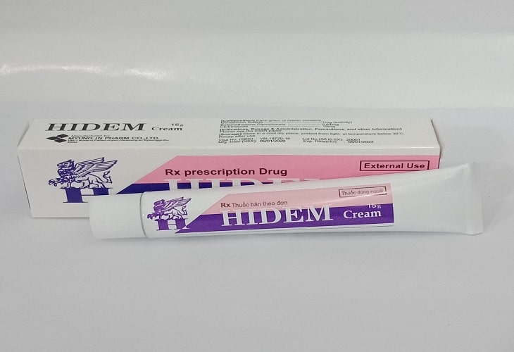 Kem bôi trị ngứa da Hidem Cream có tác dụng giải ngứa, viêm sưng