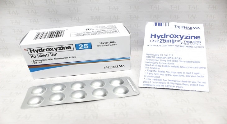 Thuốc trị ngứa da mặt Hydrozyzine giúp kháng viêm nhiễm trùng