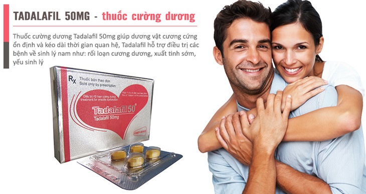 Thuốc trị rối loạn cương dương Tadalafil 50mg