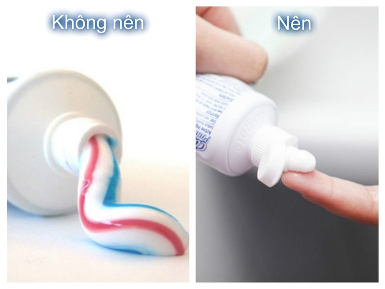 Nên chọn loại kem đánh răng có màu trắng để điều trị mụn chai