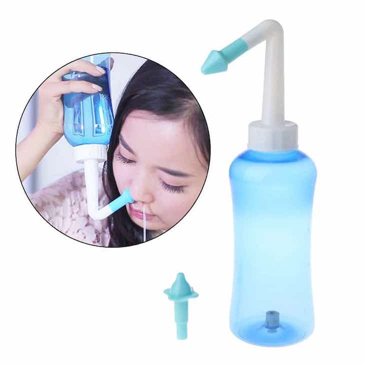 Rửa mũi xoang hàng ngày với nước muối sinh lý