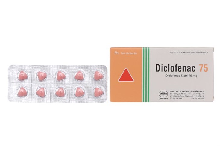 Thuốc giảm đau, kháng viêm Diclofenac Uphace 75mg