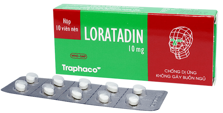 Thuốc Loratadin 10mg dành cho người bị dị ứng