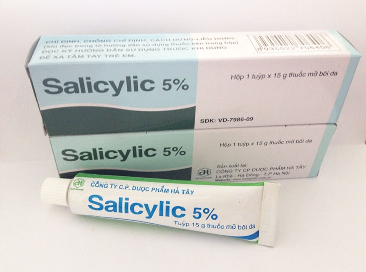 Acid Salicylic là loại thuốc bôi phổ biến chữa vảy nến 