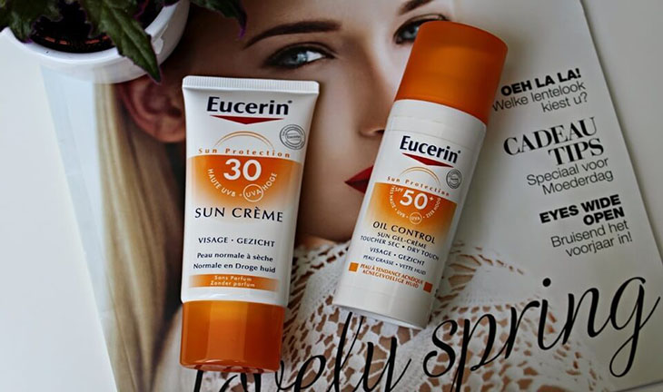 Kem chống nắng trị nám Eucerin Oil Control Sun Gel không gây nhờn dính trên da
