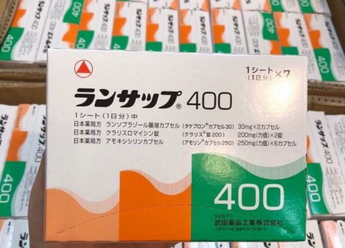 Thuốc trị vi khuẩn Hp trong dạ dày của Nhật- Lansup 400