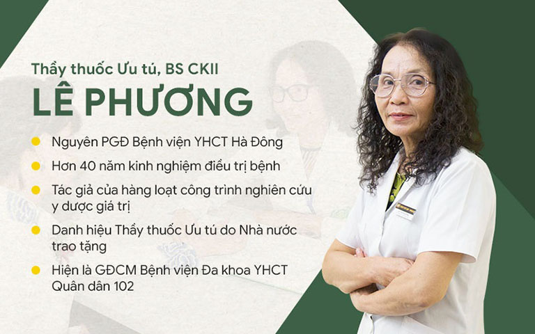 Bác sĩ Lê Phương - Giám đốc chuyên môn Tổ hợp y tế cổ truyền biện chứng Quân dân 102