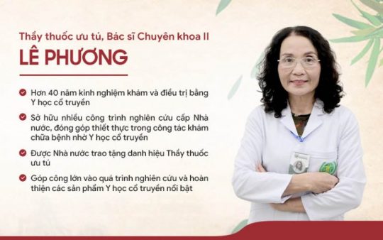 Bác sĩ Lê Phương - Chuyên gia Y học cổ truyền 40 năm kinh nghiệm