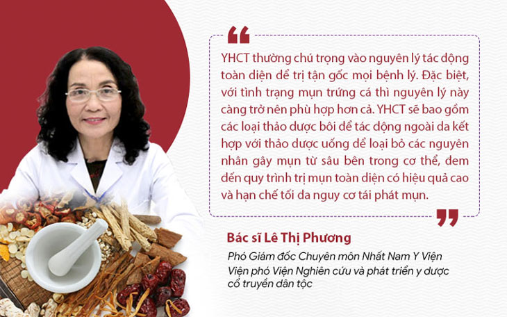 Bác sĩ Lê Phương đánh giá cao hiệu quả của YHCT trong điều trị mụn trứng cá