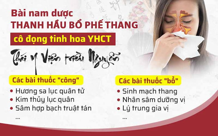 Bài thuốc Thanh Hầu bổ phế thang kế thừa từ nền YHCT triều Nguyễn